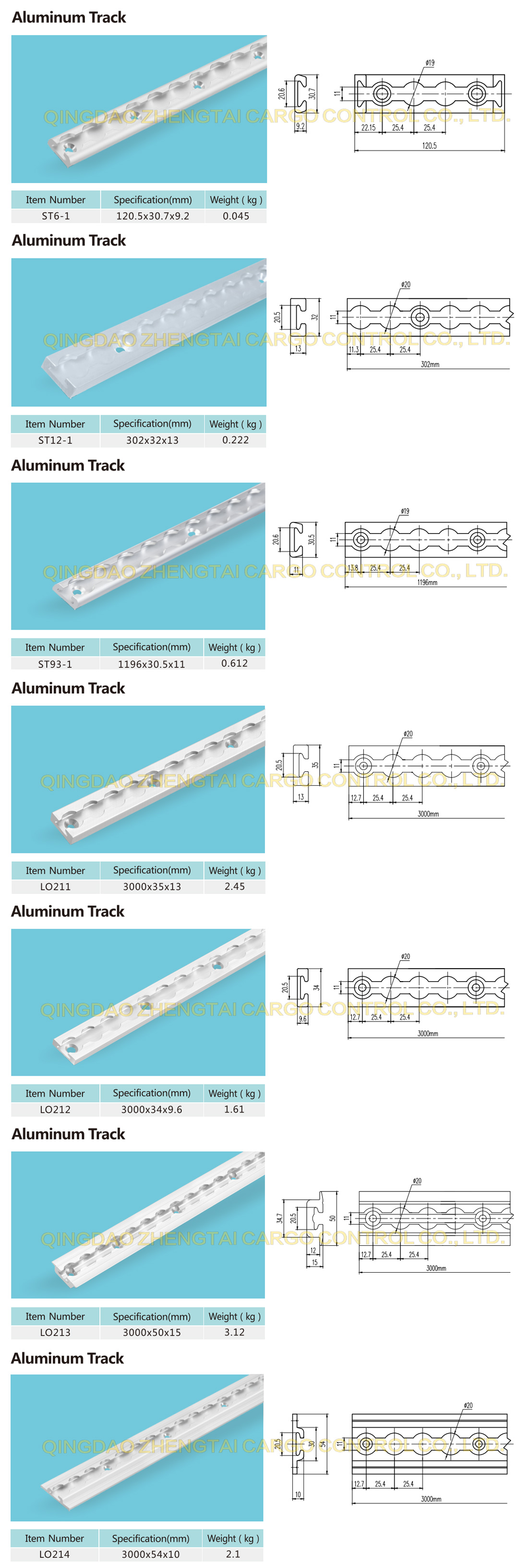 Aluminum Track Series