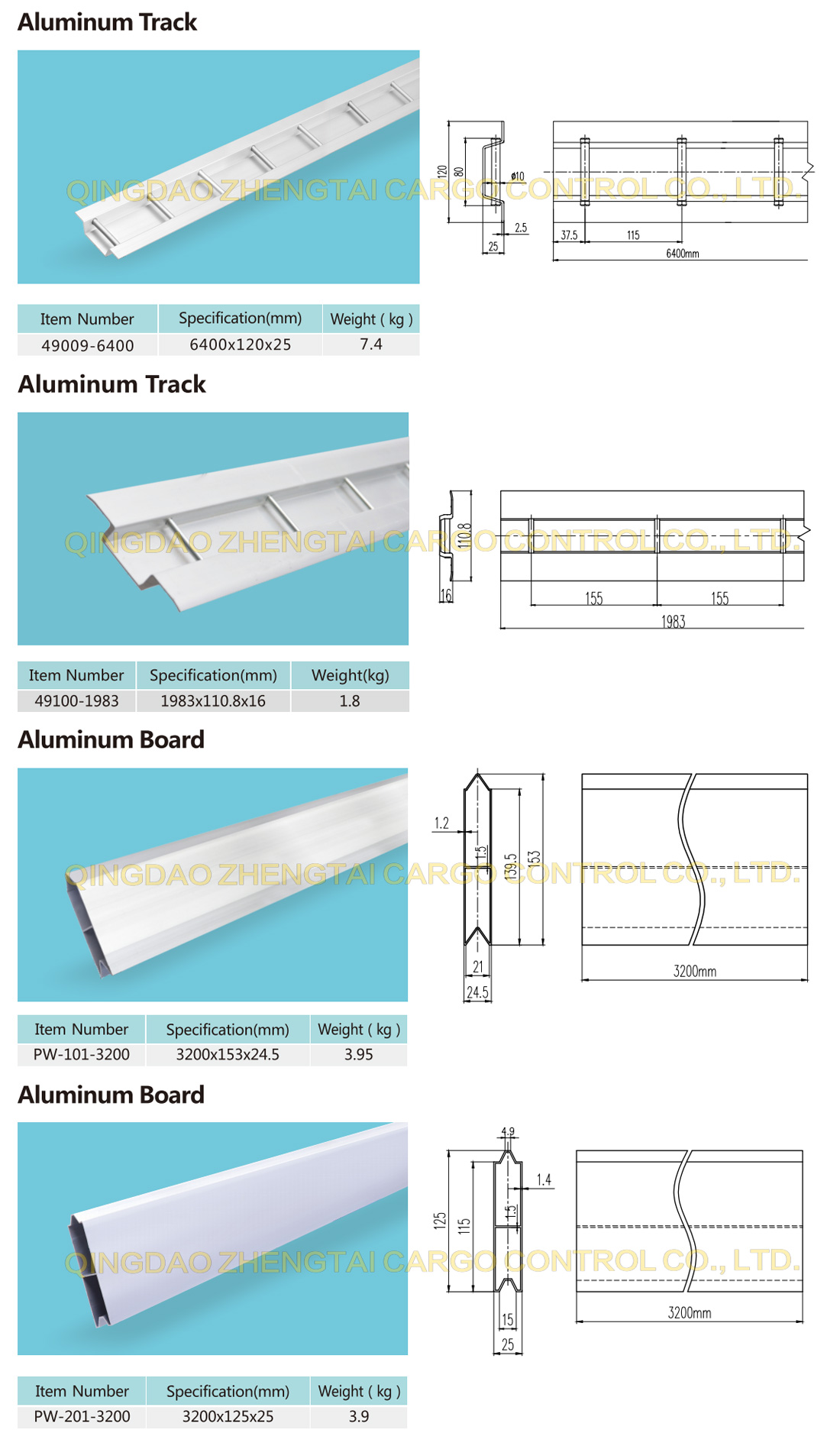 Aluminum Track Series