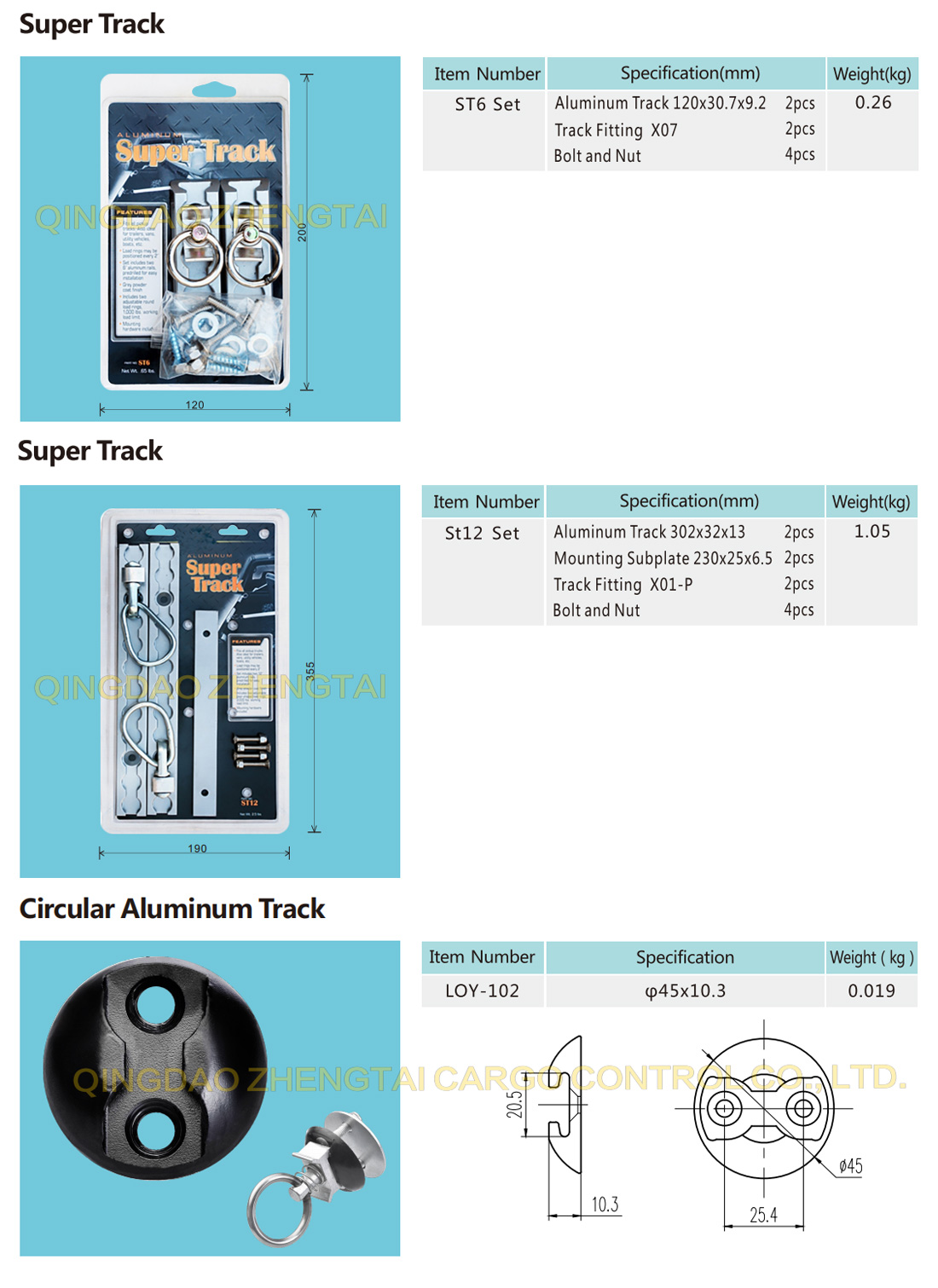 Aluminum Track Series